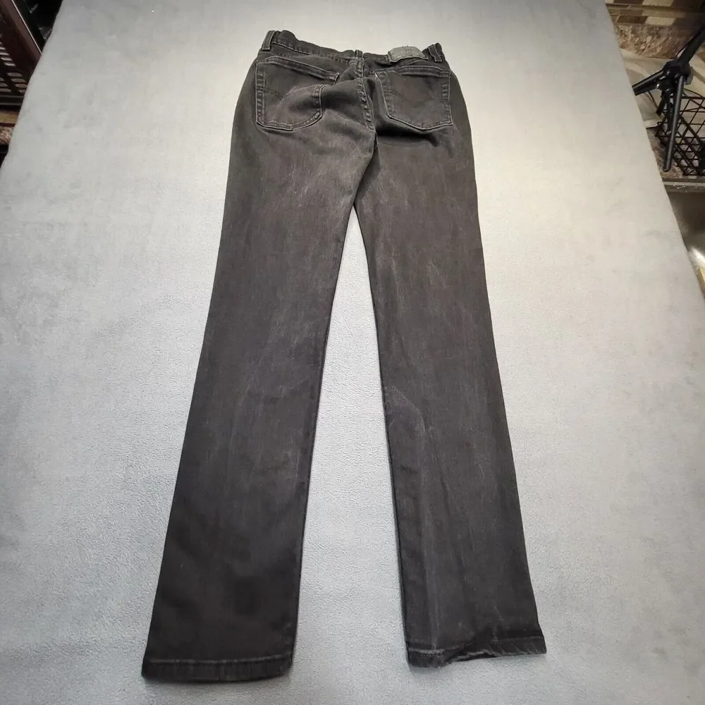 Levi's 511 Jeans Mens 30x32 Black Slim Straight Leg Stretch Distressed